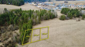 Malé Pole – Stavebné pozemky na predaj – 3x 558 m²
