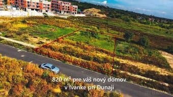 Velkorysy stavebny pozemok Ivanka pri Dunaji