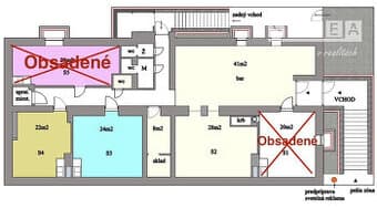 Prenájom pre pestrú ponuku služieb pešia zóna Šaľa 200 m2 al