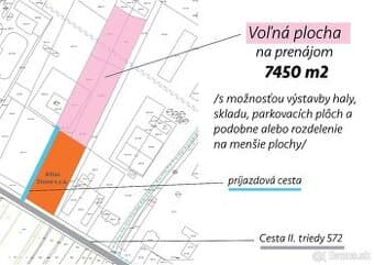 Pozemok na prenájom 35min od BA v obci Veľké Blahovo