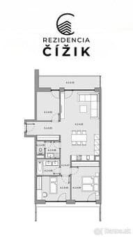 Rezidencia ČÍŽIK - 4i byt s balkónom