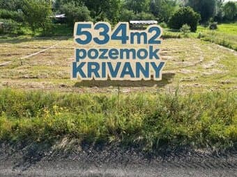 NA PREDAJ 2x pozemok v obci Krivany, 534m2