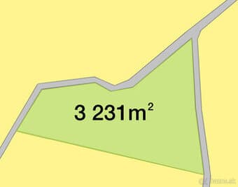 Na predaj Stavebný pozemok Čavoj, okr. Prievidza, 3231 m2