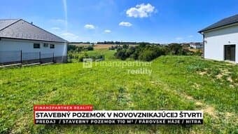 Stavebný pozemok 710 m², Párovské Háje, Nitra