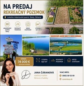 ADAMOVSKÉ JAZERÁ, Adamov - Gbely: NA PREDAJ POZEMOK
