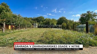 Záhrada 391 m², Nitra