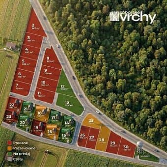 POSLEDNÉ 2 POZEMKY Stavebné pozemky Záborské pri Prešove