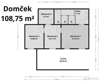 Sklad - 109 m² - Domček - Kostoľany nad Hornádom