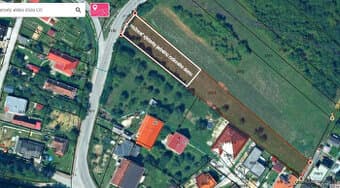 STAVEBNÝ POZEMOK 1334 m2 + VEĽKÁ ZÁHRADA 900 m2 TRENČIANSKE