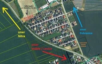 Veľký Lapáš - pozemok 1304 m2 (+157 m2) lokalita novostavieb