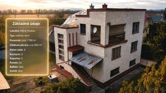 Rodinný dom v obci Nižný Hrušov🏡