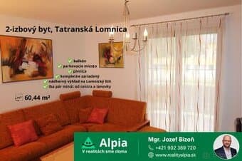 Zariadený 2-izbový byt s balkónom a parkovaním v Tatranskej