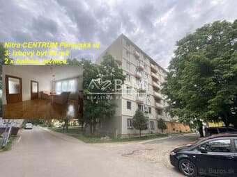 Nitra CENTRUM 3 i byt, 2 x  balkón, pivnica ID 614-113-MIG