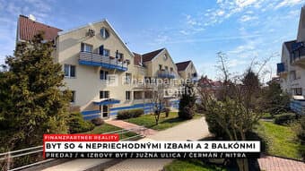 4 izbový 104 m² byt s 2 balkónmi, Čermáň, Nitra
