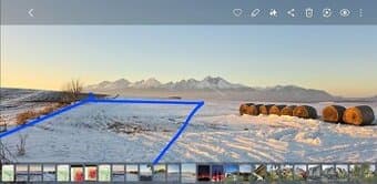 PREDÁM POZEMOK V ŽAKOVCIACH  S NÁDHERNÝM VÝHĽADOM NA TATRY