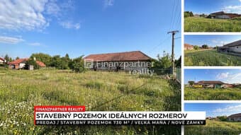 Stavebný pozemok 730 m², Veľká Maňa, Nové Zámky
