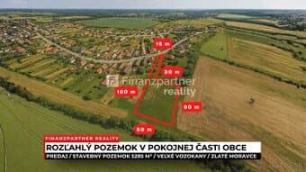 Stavebný pozemok 5285 m², Veľké Vozokany, Zlaté Moravce