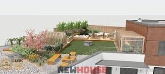 Na predaj 5 izbový byt s terasou o výmere 182 m2, garáž, 2 p