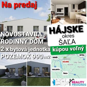 NOVOSTAVBA 4-IZBOVÉHO RODINNÉHO DOMU - MLADÝ HÁJ - ŠAĽA