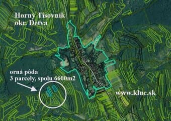 Ponúkame pozemky, od 1000m2, pôdu a les, spolu viac ako 4ha.