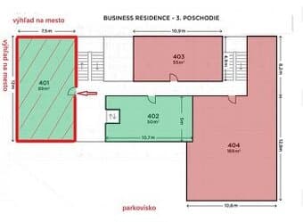 303 Komerčné priestory Košice, Dunajská
