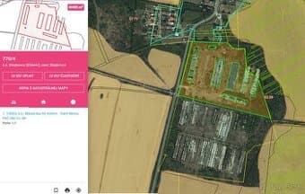 areál - 13,53 ha - stavebné pozemky - ľahký priemysel