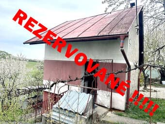 REZERVOVANÉ Predaj slnečnej záhradnej chatky Nižná Pokor