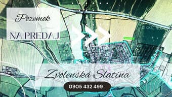 Invevstičný, rovinatý pozemok 5002 m2, Zvolenská Slatina 3D