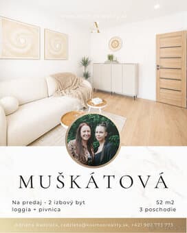 Predaj 2 izbový byt Muškátová Košice Terasa