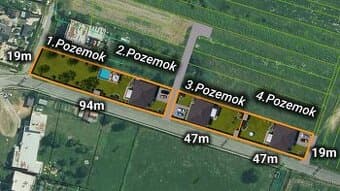 Na predaj stavebné pozemky 870m2, Bačkovík