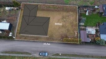 Predaj stavebný pozemok s projektom v obci Nitrianska Streda