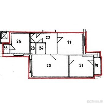 78m2 - 3 izbový byt Sobrance Tyršová ulica