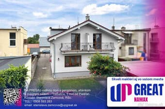 PREDAJ rodinného domu s penziónom,Trebatice, 5min od Piešťan