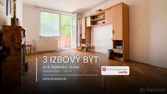 Predaj 3 izbový byt, M. R. Štefánika, Levice