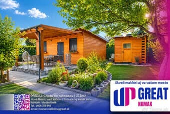 PREDAJ - chata s pozemkom 373m2 | Nové Mesto nad Váhom